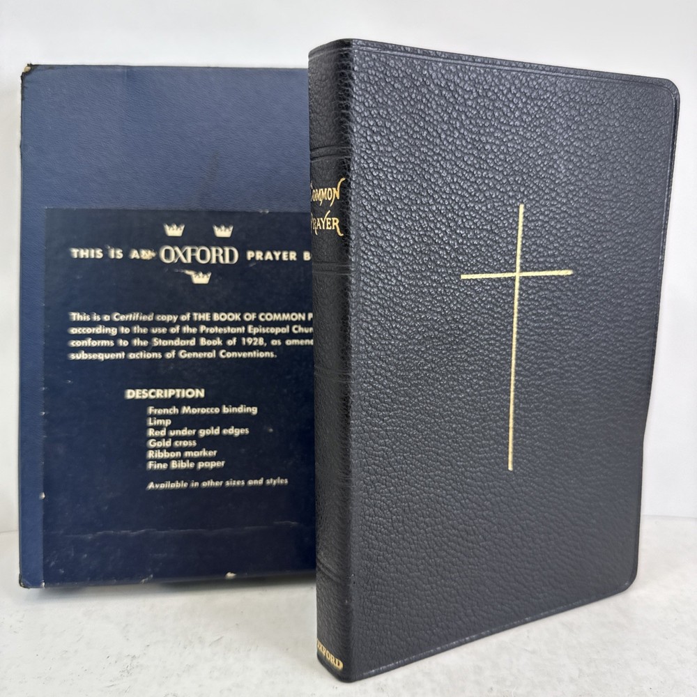 Oxford Book Of Common Prayer French Morocco Leather – Nice- 07616 Box 1952