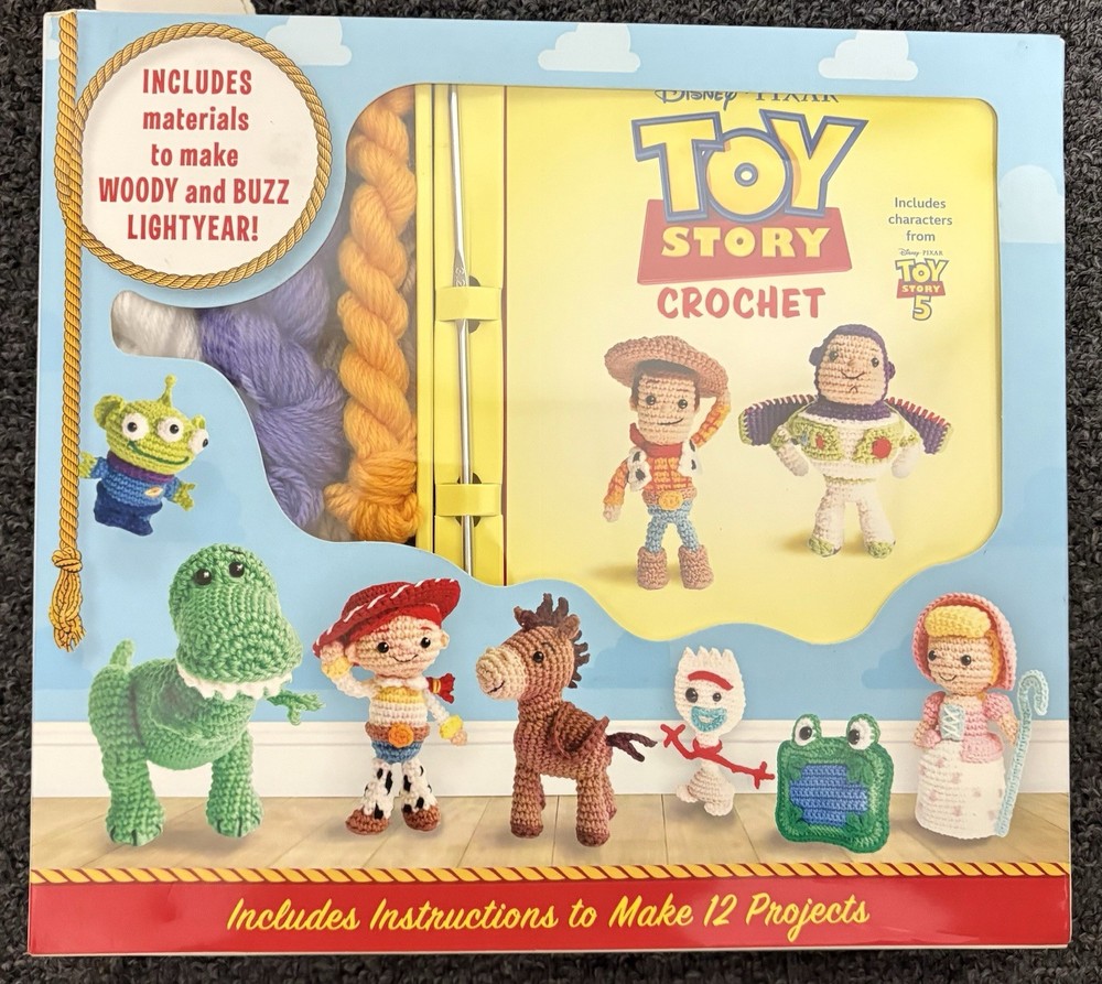 Disney Pixar Toy Story Crochet Kit by Thunder Bay Press Like New