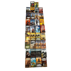 Set of 55 Louis Lamour Paperback Mixed Titles, Various Conditions, All Readable