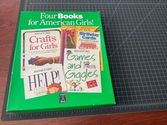 Four Books for American Girls Pleasant Co Crafts Help Cards Games Box Set Vtg 95