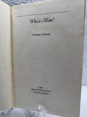 Who Is Man? by Abraham Heschel: Used