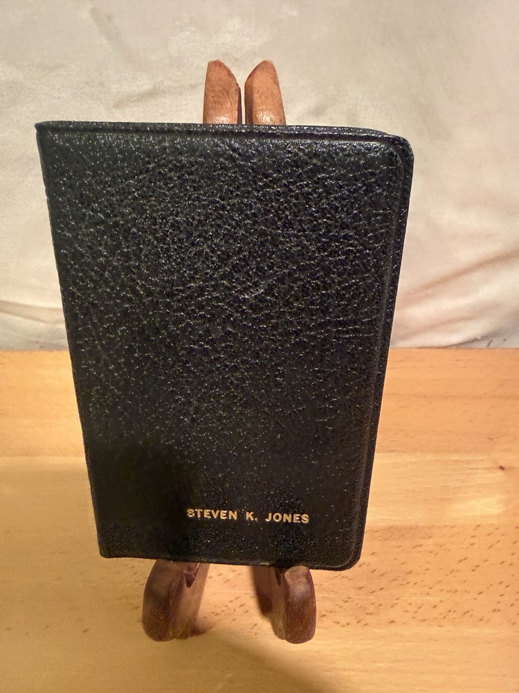 1961 Articles of Faith 1st Printing Black Leather Pocket Ed Talmage LDS Used