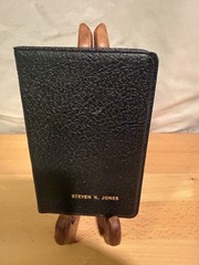 1961 Articles of Faith 1st Printing Black Leather Pocket Ed Talmage LDS Used