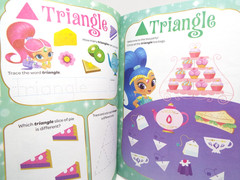 2 Shimmer and Shine books: Shapes & Colors / Hand Lettering Pre-K Workbook NEW*