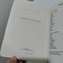 Holy Bible Dictionary Concordance Red Letter Edition King James KJV Nelson 1977