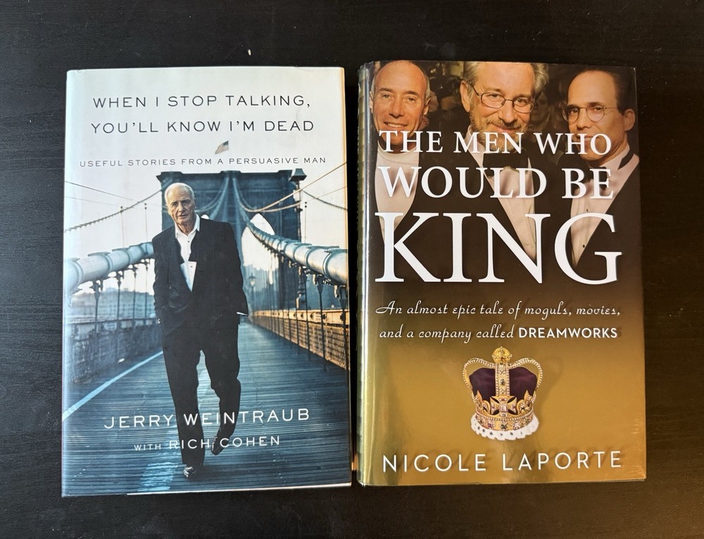Film Entertainment HC Lot, 1st Edition, Weintraub Dreamworks Spielberg, NM w/ DJ