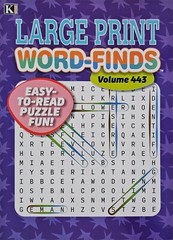 5 Large Print Word-Finds Puzzle Books Kappa Games Vol #427-446 ~ Search,Hunt NEW