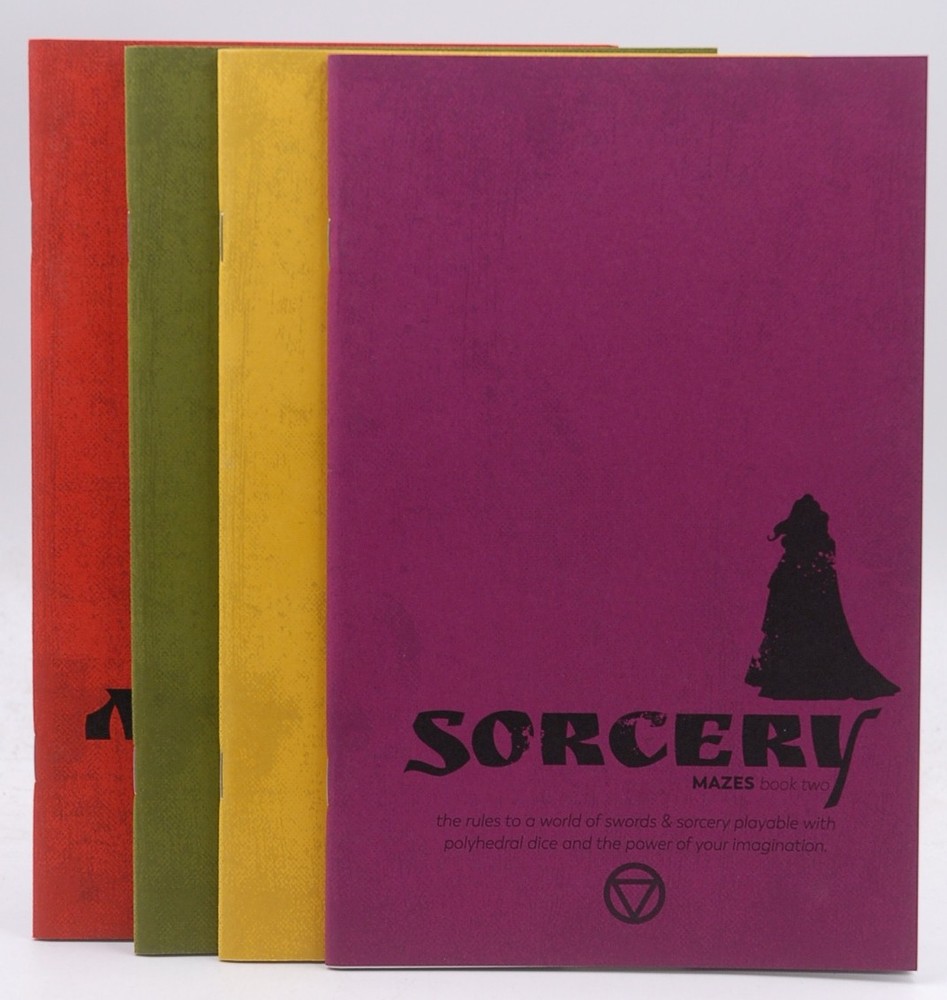 Mazes RPG Books 1-4Sword Sorcery Maze Monsters Chris O’Neill 9th Level