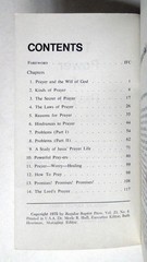 The Power of Prayer – Fred R. Brock Jr., 1975 sc, Regular Baptist Press