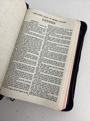 Bible KJV Zip Leather Original Tongues Antique VTG American Society