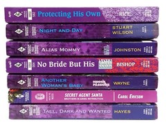 7 Harlequin Intrigue Paperback Books ~ Romance Suspense ~Secret Agent Santa