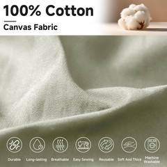 Canvas Fabric by the Yard, 59” Wide, 10Oz Premium Natural Cotton Duck Canvas Fa