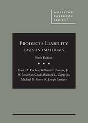 Products Liability, Cases and – Hardcover, by Fischer David; Powers – Very Good
