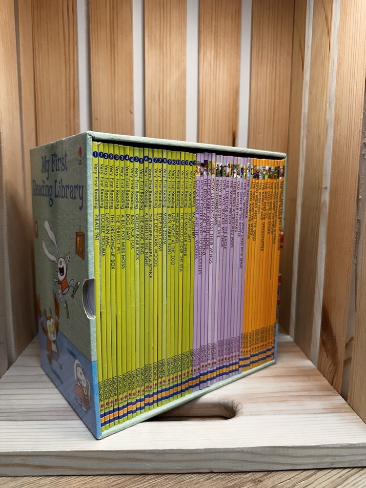 My First Reading Library by Usborne ~ 50 Learning to Read Books Box Set ~