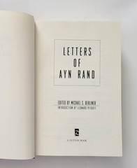 Letters of Ayn Rand Limited Ed HC Signed w Repro Letter, Number 134 of 225