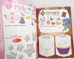 2 Shimmer and Shine books: Shapes & Colors / Hand Lettering Pre-K Workbook NEW*