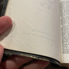 Cambridge Cameo KJV Bible Indexed Red-Letter French Morocco Leather 74XRL
