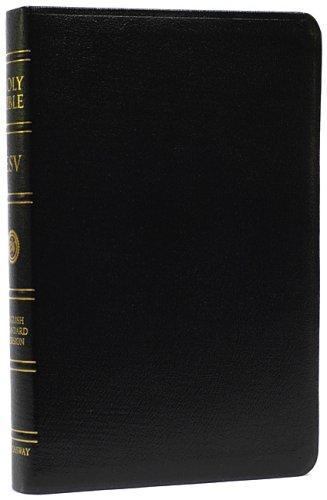ESV Classic Reference Bible, Premium Bonded Leather, Black, Red Letter Text Eng