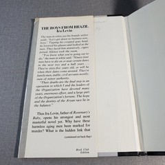 The Boys from Brazil Ira Levin 1976 Book Club Edition Random House Thriller HCDJ