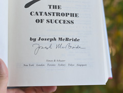 signed Joseph McBride Catastrophe of Success Hardback: 768 pages 2nd Edition
