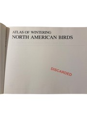 Atlas of Wintering North American Birds Terry Root 1988 University of Chicago