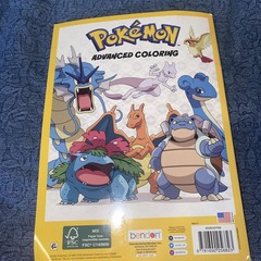 Pokemon 39/40 Pages Intact Advanced Coloring Book💥 Paperback Tear & Share