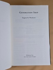 Generation Ship by Eugene R. Woolcott – iUniverse – Hardcover, Dust Jacket