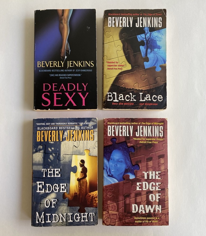 Beverly Jenkins Lot of 4 Romantic Suspense Avon/Harper Torch Vintage Romance