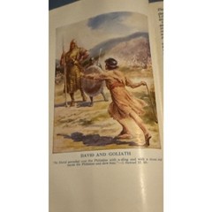 HOLY BIBLE ILLUSTRATED Oxford Self-Pronouncing Edition VTG King James READ