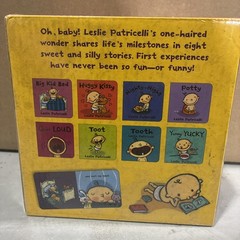 LESLIE PATRICELLI’S LITTLE LIBRARY – 8 Board Books For Baby – NEW