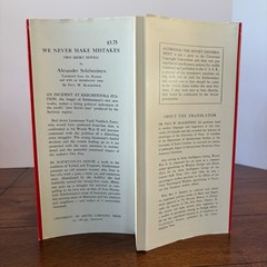 We Never Make Mistakes: Two Short Novels by Alexander Solzhenitsyn (USC 1963) HC