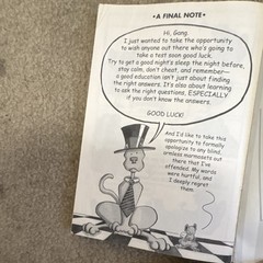 Bad Kitty Takes the Test by Nick Bruel Roaring Brook Press 2017 Special Edition
