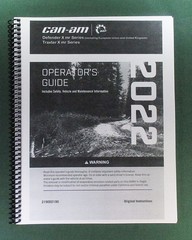 2022 Can-Am Traxter X mr HD10 Owner’s Manual: 218 Pages & Protective Covers