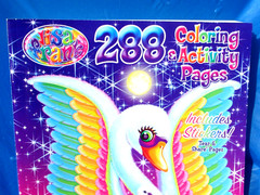 Lisa Frank Coloring and Activity Book with Stickers 288 pages Bendon NEW Unused