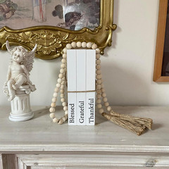 Decorative Books for Home Decor, White Faux Books for Decoration, Rustic Farmhou