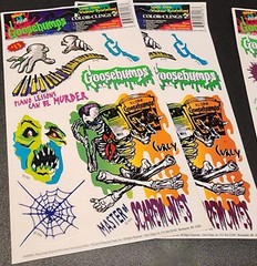 Goosebumps Window Clings – New 1996 Rare Vintage 4 Sheets, 2 Styles Collectable
