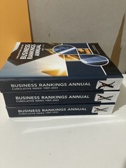 Business Rankings Annual – Cumulative Index covering 1989-2023 – 3 Volumes Set