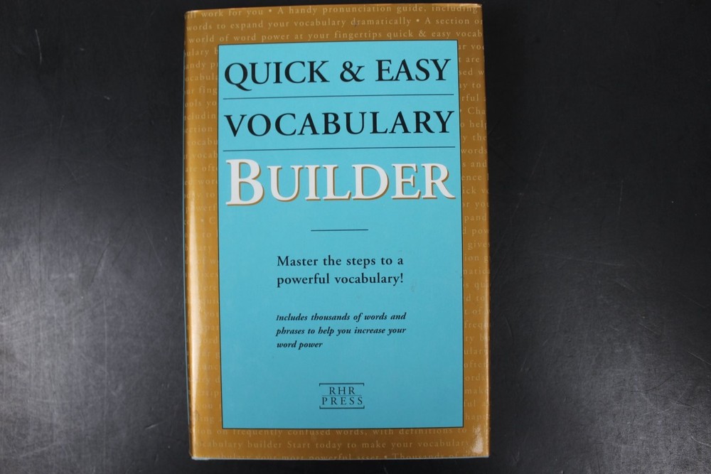 Quick & Easy Vocabulary Builder 1998 First Printing RHR Press Reference Book VG