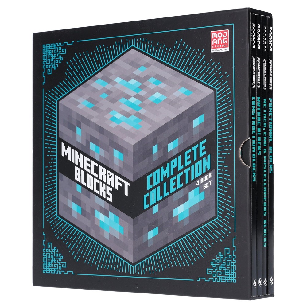 Minecraft Blocks Complete 4 Books Paperback Collection – Ages 8+ – By Mojang AB