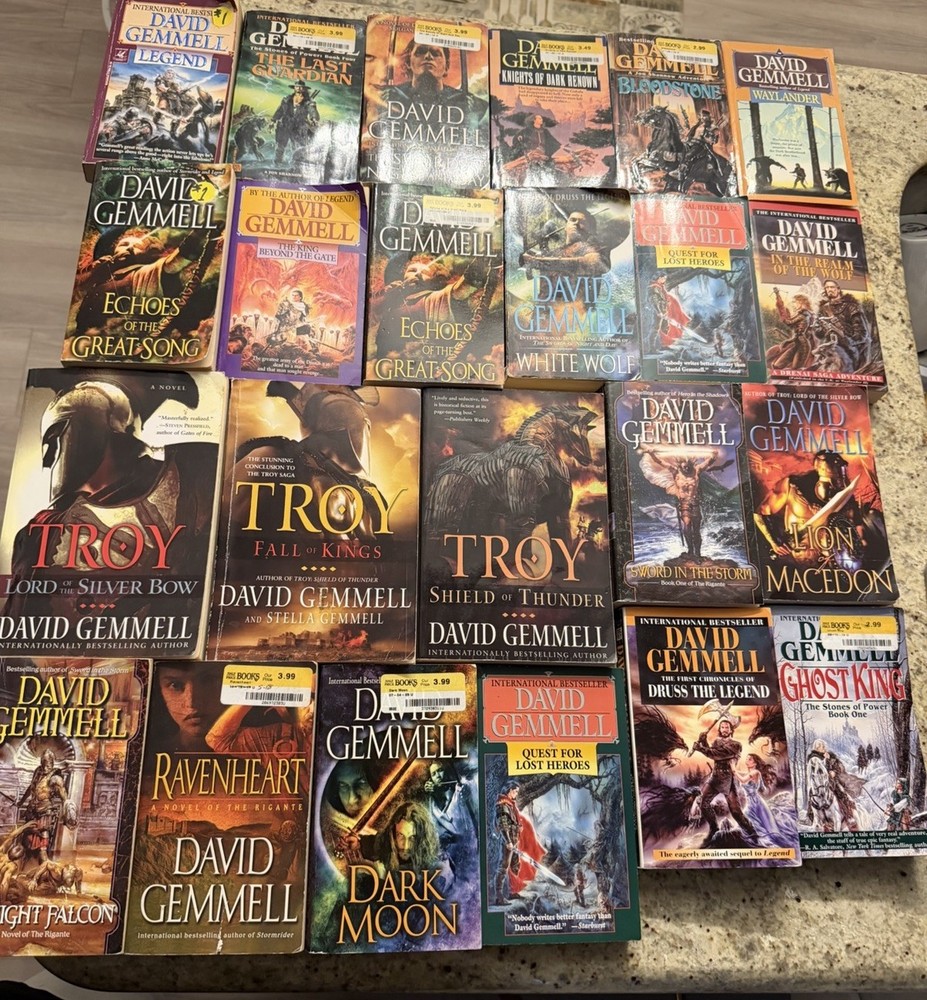 David Gemmell Lot 23 Fantasy Books Read Description