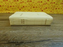 Holy Bible Vintage National Bible Press KJV White Cover with Gold Trim 1950’s