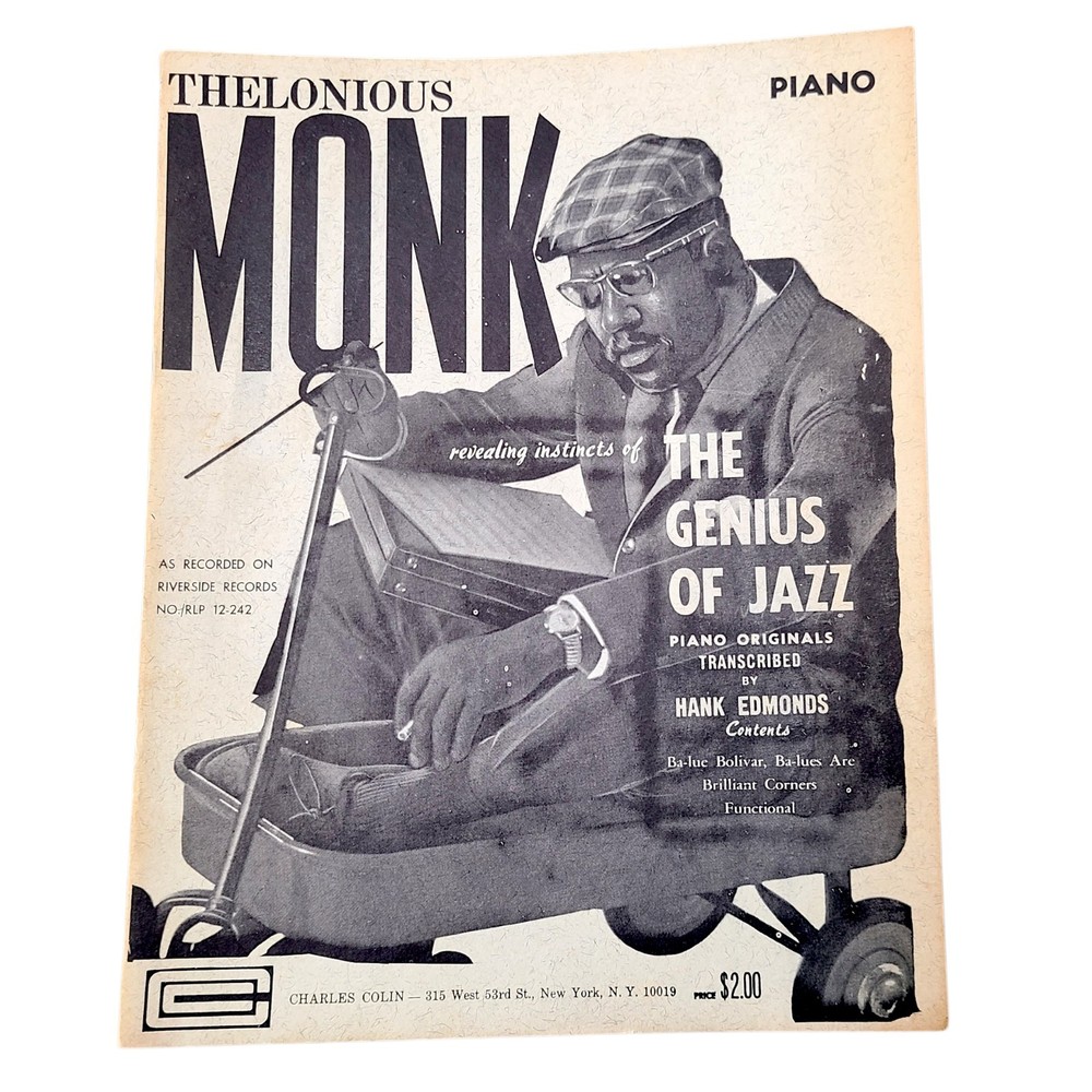 THELONIOUS MONK Revealing Instincts of The Genius of Jazz 1958 Piano Songbook