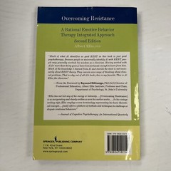 (B2) OVERCOMING RESISTANCE: A RATIONAL EMOTIVE BEHAVIOR THERAPY By Albert Ellis