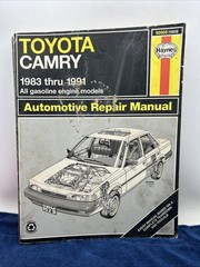 Haynes Toyota Camry 1983-1991 All Gas Models Automotive Repair Manual 1023