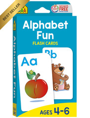 School Zone Alphabet Fun Flash Cards ABCs Uppercase Lowercase Preschool 56 Pack