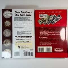 2 paperback books on coins and currency 2006 2009 Whitman Krause Publications