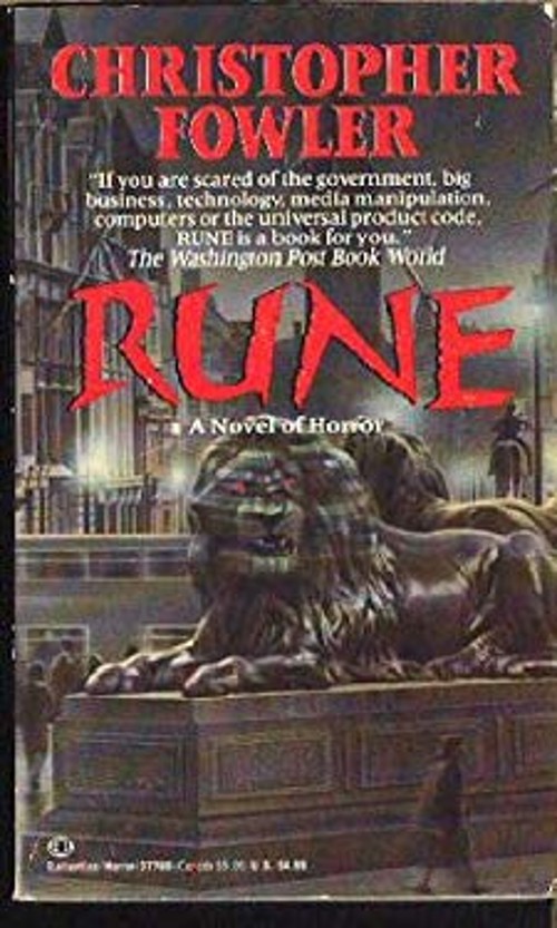 Rune Mass Market Paperbound Christopher Fowler