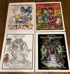 4 Adult Coloring Books: Heather Valentin under the „Lacy Sunshine” brand