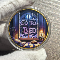 One More Chapter and Go to Bed Decision Maker Coin – Perfect for Book Lovers and