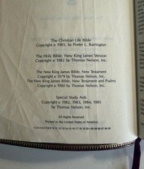 Christian Life Bible Burgundy Genuine Leather Leather NKJV